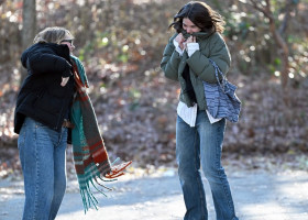 EXCLUSIVE Jumping For Joy! Suri Cruise Puts Her Breakup Behind Her On A Visit To The Farmers Market In New York