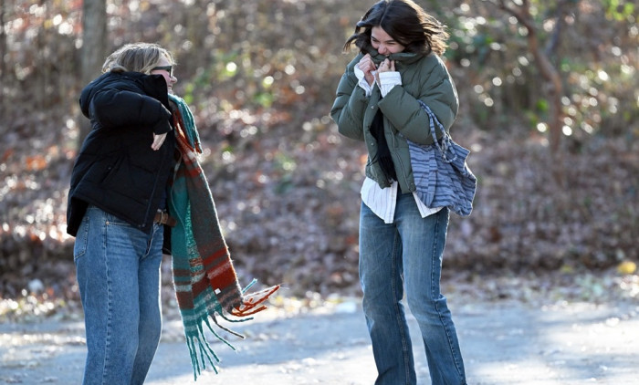 EXCLUSIVE Jumping For Joy! Suri Cruise Puts Her Breakup Behind Her On A Visit To The Farmers Market In New York