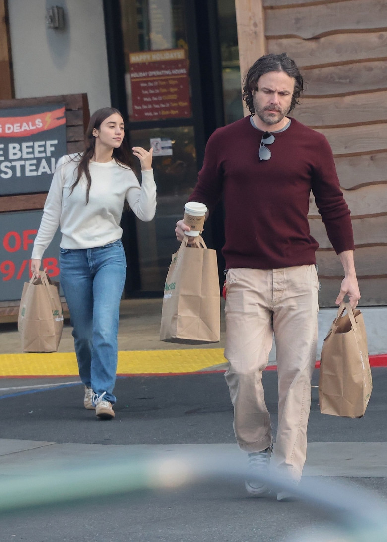 *EXCLUSIVE* Casey Affleck and Caylee Cowan share laughs during grocery run in LA