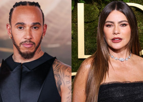 Sofia Vergara și Lewis Hamilton/ Profimedia