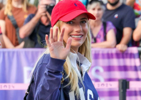 Emma Roberts Arrives In Style At USA Vs. Serbia Basketball Semifinal At Paris 2024 Olympics - 8 Aug 2024