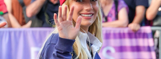 Emma Roberts Arrives In Style At USA Vs. Serbia Basketball Semifinal At Paris 2024 Olympics - 8 Aug 2024