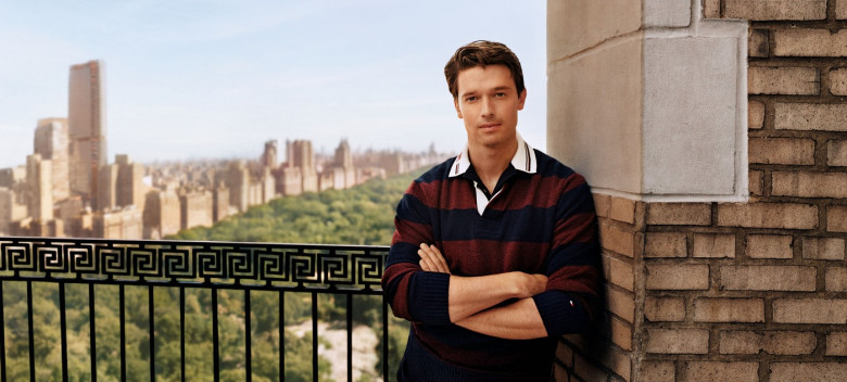 Cosy couple Patrick Schwarzenegger and Abby Champion keep each other warm in Tommy Hilfiger’s Fall 2024 campaign