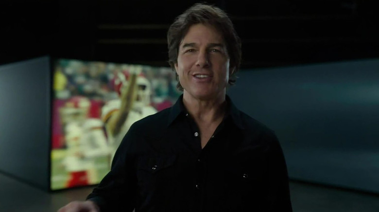 Tom Cruise pumps up Super Bowl crowd in pre-game ad