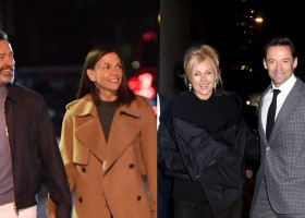 Hugh Jackman, Sutton Foster, Deborra-Lee Furness