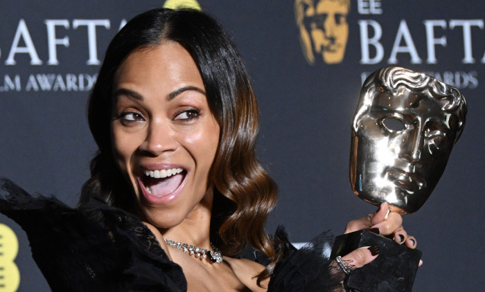 Zoe Saldana la Premiile BAFTA 2025/ Profimedia