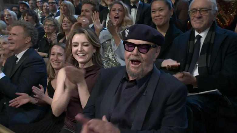 Jack Nicholson makes rare public appearance at SNL50 to introduce Adam Sandler singing 50 Years ballad