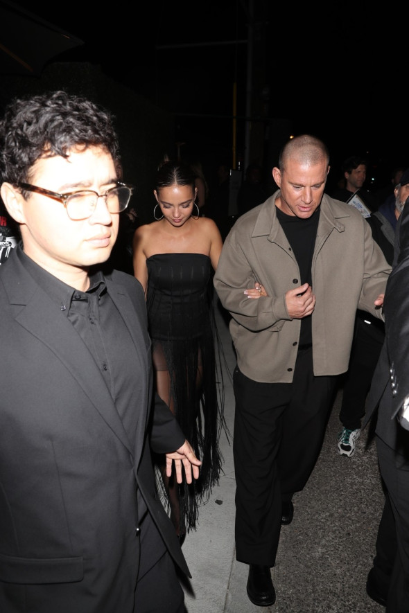 New Couple Channing Tatum and Inka Williams leave the CAA pre Oscar party in LA!