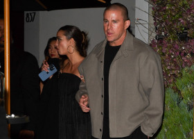 Channing Tatum and Inka Williams depart CAA pre-Oscar party in Los Angeles