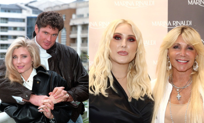 David Hasselhoff și Pamela Bach, fiica lor hayley