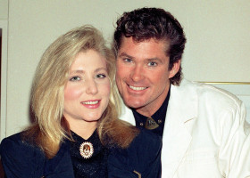 David Hasselhoff and his wife Pamela Bach, 1989