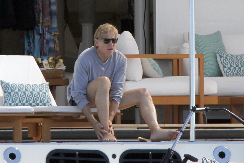 Robert Redford enjoys his summer holiday aboard a luxury yacht in Ibiza