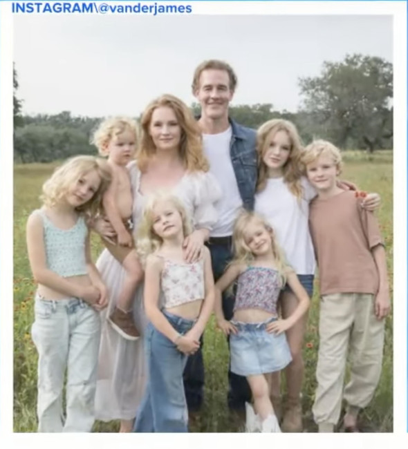 James Van Der Beek familie