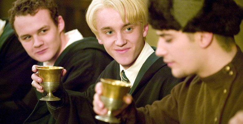 Josh Herdman, Tom Felton și Stanislav Ianevski, în "Harry Potter and the Goblet of Fire"
