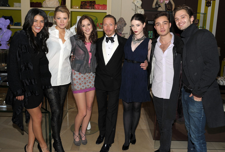 Sebastian Stan și actori din distribuția Gossip Girl/ Profimedia