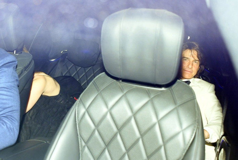Tom Cruise and Ana De Armas seen trying their best to hide as they are seen arriving and leaving David Beckham 50th Birthday Party Together.