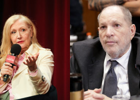 Patricia Clarkson, inspirată de o confruntare cu Harvey Weinstein să joace în filmul despre decăderea lui/ Profimedia