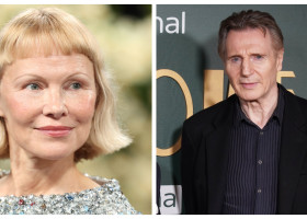Pamela Anderson și Liam Neeson