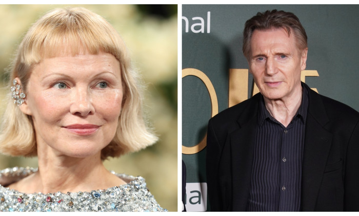 Pamela Anderson și Liam Neeson
