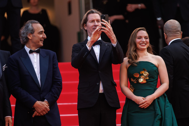 Celebrities attending the red carpet of The Phoenician Scheme at the 78th Cannes Film Festival.