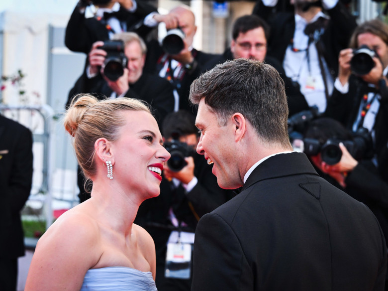 Cannes, 78th Cannes Film Festival 2025 - Evening 8 - Red Carpet Of The Film 'Vie PrivèE (A Private Life)' - Scarlett Johansson With Her Husband Colin Jost
