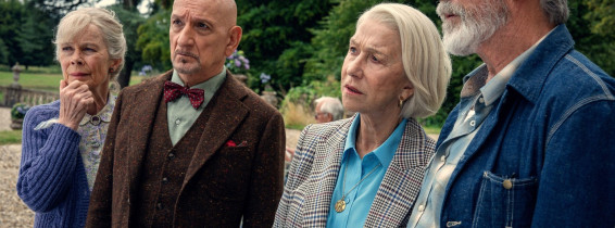 The Thursday Murder Club Celia Imrie, Ben Kingsley, Helen Mirren, Pierce Brosnan