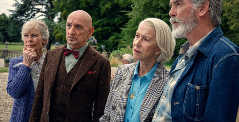The Thursday Murder Club Celia Imrie, Ben Kingsley, Helen Mirren, Pierce Brosnan