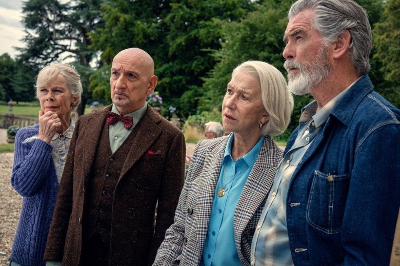 The Thursday Murder Club Celia Imrie, Ben Kingsley, Helen Mirren, Pierce Brosnan