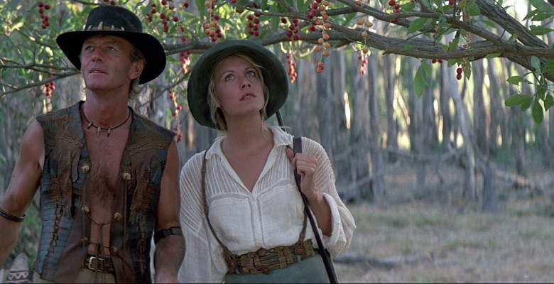 Paul Hogan și Linda Kozlowski în Crocodile Dundee