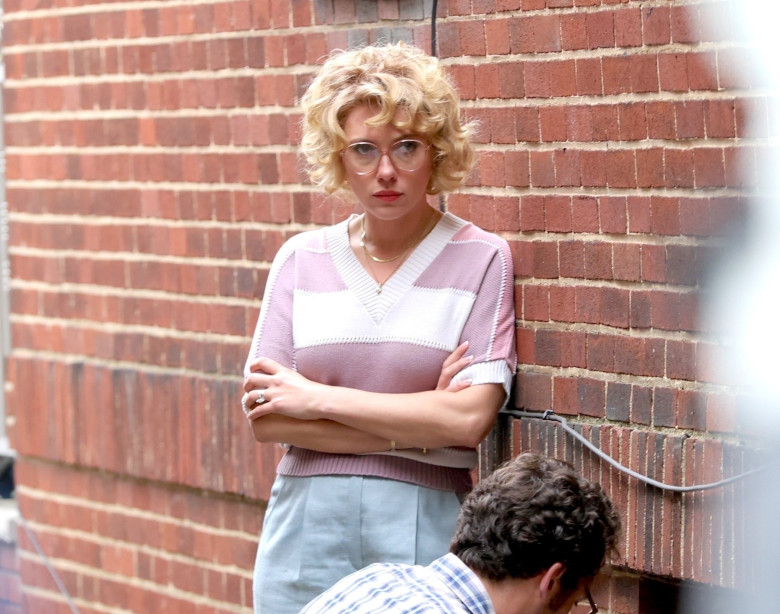 Adam Driver, Scarlett Johansson, and Miles Teller spotted filming "Paper Tiger" in Queens