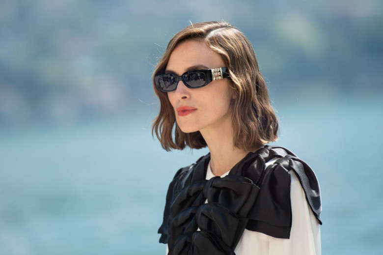 Como, Italy. 29th Apr, 2025. Keira Knightley attending the Chanel Cruise 2025 fashion show at Villa D'Este in Como, Italy, on April 29, 2025. Photo by Aurore Marechal/ABACAPRESS.COM Credit: Abaca Press/Alamy Live News