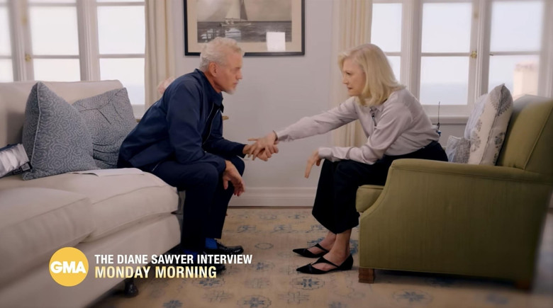 Eric Dane chokes back tears over ALS diagnosis as he sits down with Diane Sawyer for Good Morning America interview
