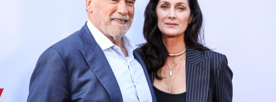 HOLLYWOOD, LOS ANGELES, CALIFORNIA, USA - JUNE 11: Austrian and American actor, former Governor of California, businessman, former politician, and former professional bodybuilder Arnold Schwarzenegger and Canadian-American actress and producer Carrie-Anne