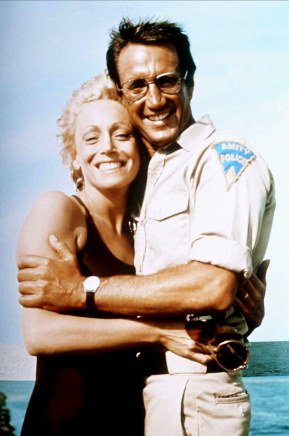 Lorraine Gary și Roy Scheider, în "Jaws"