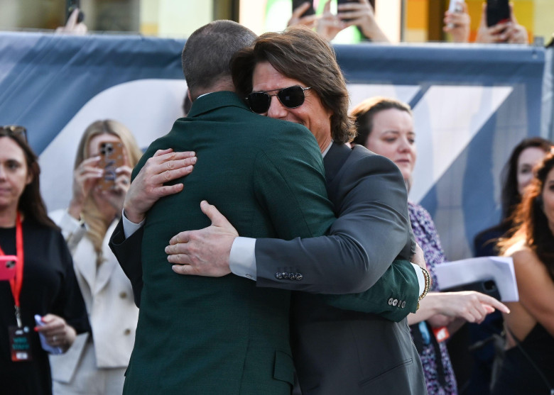 Brad Pitt and Tom Cruise attends ”F1 The Movie" European Premiere at the Cineworld Leicester Square in London, England. UK. Monday 23rd June 2025.