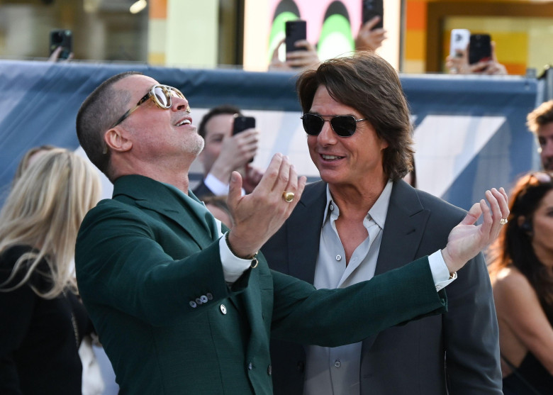 Brad Pitt and Tom Cruise attends ”F1 The Movie" European Premiere at the Cineworld Leicester Square in London, England. UK. Monday 23rd June 2025.