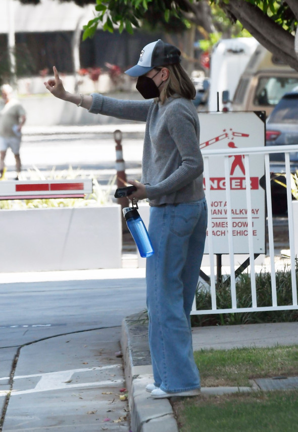 EXCLUSIVE: Calista Flockhart is Spotted Running Errands in Los Angeles