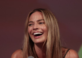 Margot Robbie at the Glastonbury Music Festival 2025