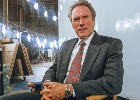 Clint Eastwood on set of &quot;In the Line of Fire,&quot; SONY Studios, Stage 21