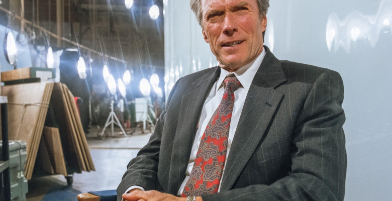 Clint Eastwood on set of "In the Line of Fire," SONY Studios, Stage 21