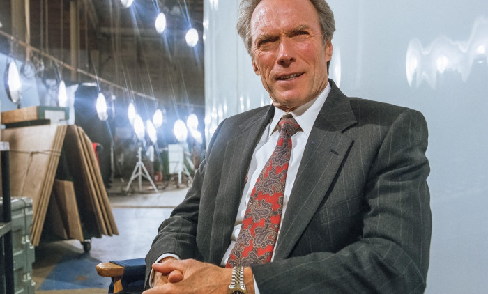 Clint Eastwood on set of "In the Line of Fire," SONY Studios, Stage 21