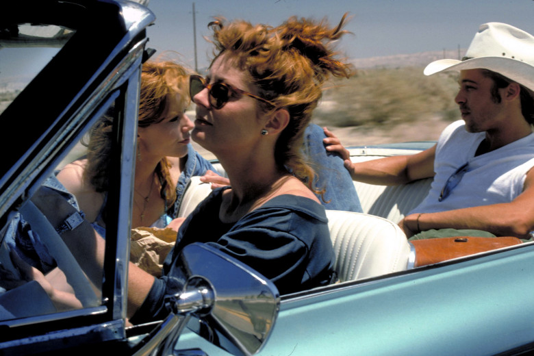 Susan Sarandon, Geena Davis și Brad Pitt în "Thelma &amp; Louise" (1991)/ Profimedia