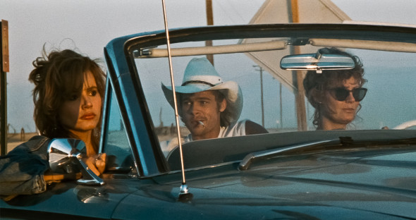 Susan Sarandon, Geena Davis și Brad Pitt în "Thelma &amp; Louise" (1991)/ Profimedia