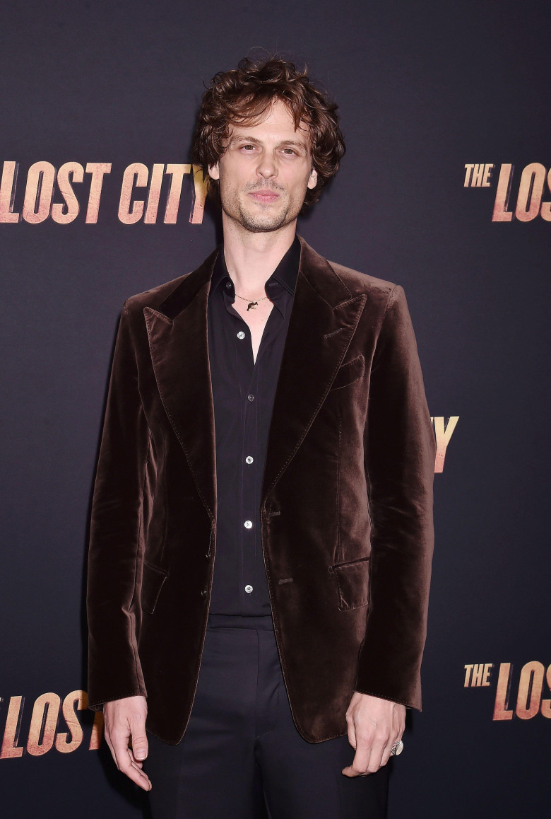 LOS ANGELES, CA - MARCH 21: Matthew Gray Gubler attends the Los Angeles premiere of Paramount Pictures' 'The Lost City' at Regency Village Theatre on