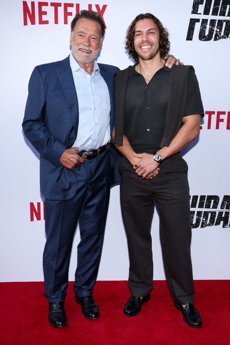 Joseph Baena și Arnold Schwarzenegger/ Profimedia