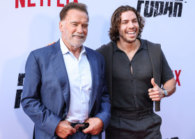 Joseph Baena și Arnold Schwarzenegger/ Profimedia