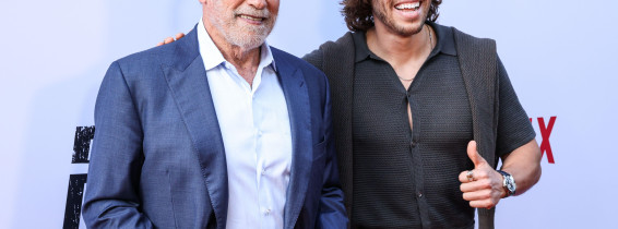 Joseph Baena și Arnold Schwarzenegger/ Profimedia