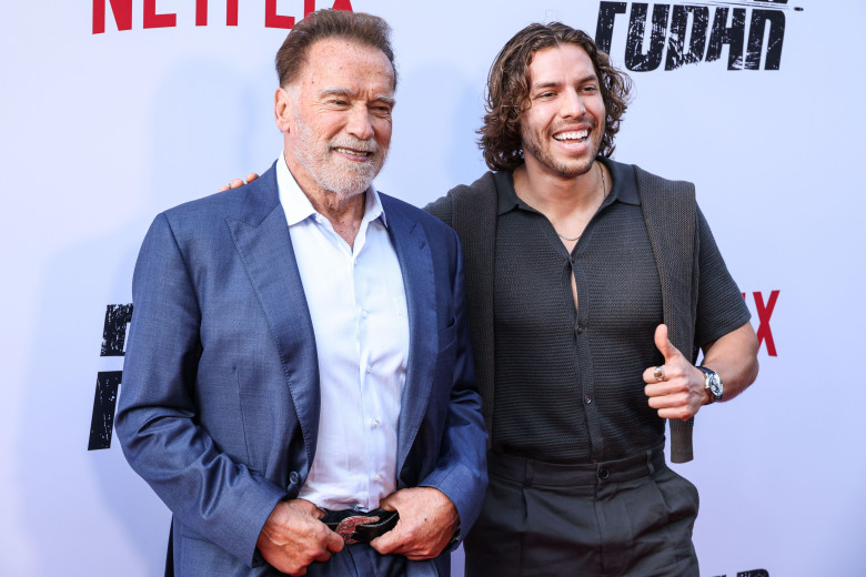Joseph Baena și Arnold Schwarzenegger/ Profimedia