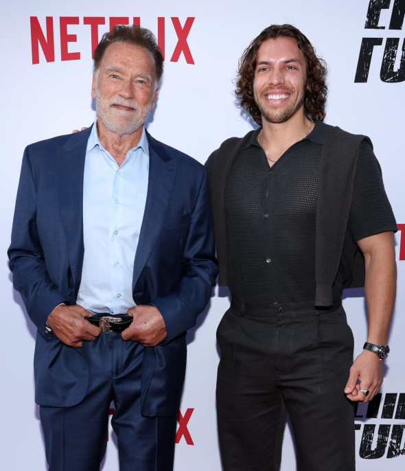 Joseph Baena și Arnold Schwarzenegger/ Profimedia