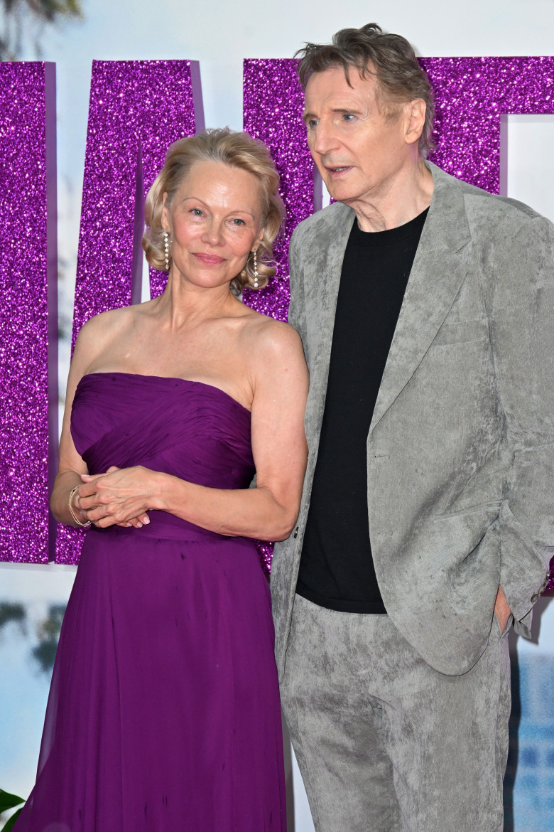 Pamela Anderson și Liam Neeson/ Profimedia